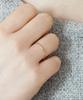 Alleun 14K 18K Cut Thread Gold Rings Layered Cherish Friendship