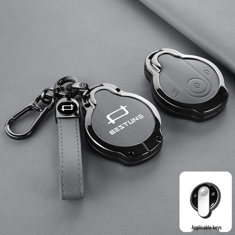 Cute Horse Key Cover for 2026 Bestune Pony - Yueyi 03/07 Metal Shell with Buckle