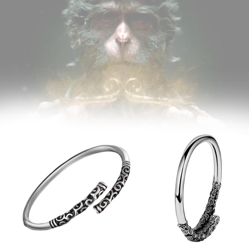 Wukong Myth Black Golden Cudgel Adjustable Bracelet Retro Fashion Gift Couple