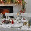 Weihnachts-Weinglas-Zubehör 10 Stück Weihnachtsmannhut-Becherkarten zur Dekoration