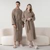 Cozy Velvet Bathrobe: Unisex Fleece-Lined, Thick Warmth for Autumn & Winter