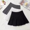 Women's Autumn Winter Grey High-Waisted Short Pleated Skirt Slimming Versatile Anti-Exposure A-Line Stylish Casual All-match Versatile Skirt
