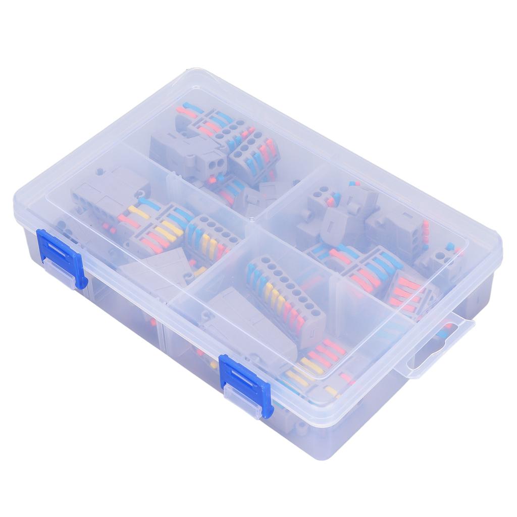 30Pcs Wire Conductor Connector Lever Splicing Terminal DF?42 DF?62 DF?63 DF?93 Set Kit