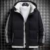 Winter new cotton-padded men's coat warm and thickened cotton-padded clothes loose hooded bread clothes green cotton-padded jacket price