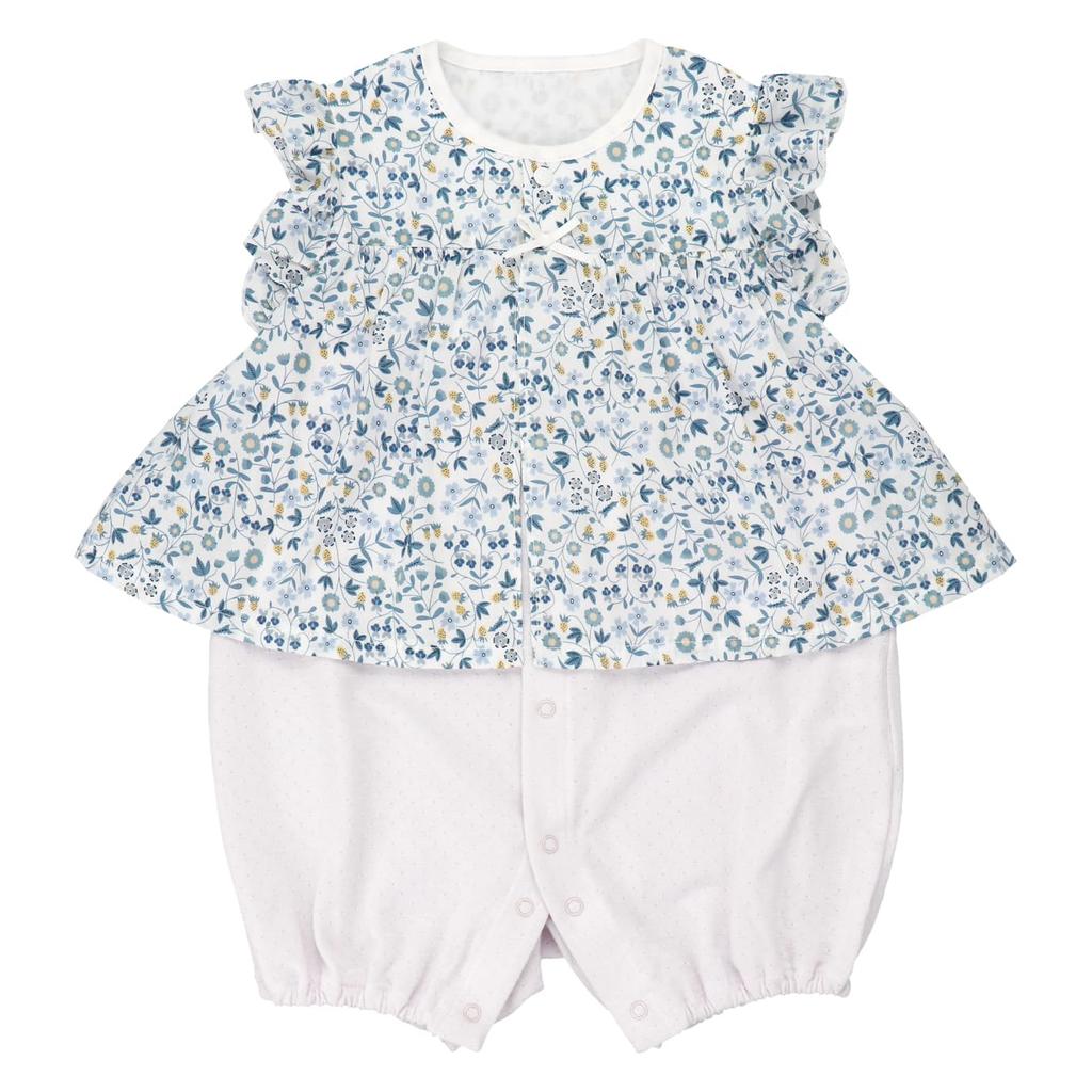 Romper Short Sleeve Combi 80 Little Mirabelle Made in Japan [Baby Castle]