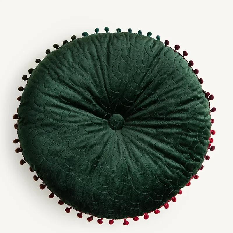 Round Cushion Home Decorative Sofa Cushion Bed Chair Floor Coussin Soft Seat Pillow Pad Murakami Pillow / Floor Cushion