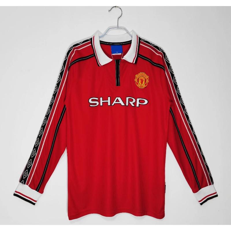 Camiseta retro de manga larga Camiseta de fútbol Real Madrid Manchester United Inglaterra Arsenal Portugal Inter de Milán AC camiseta réplica