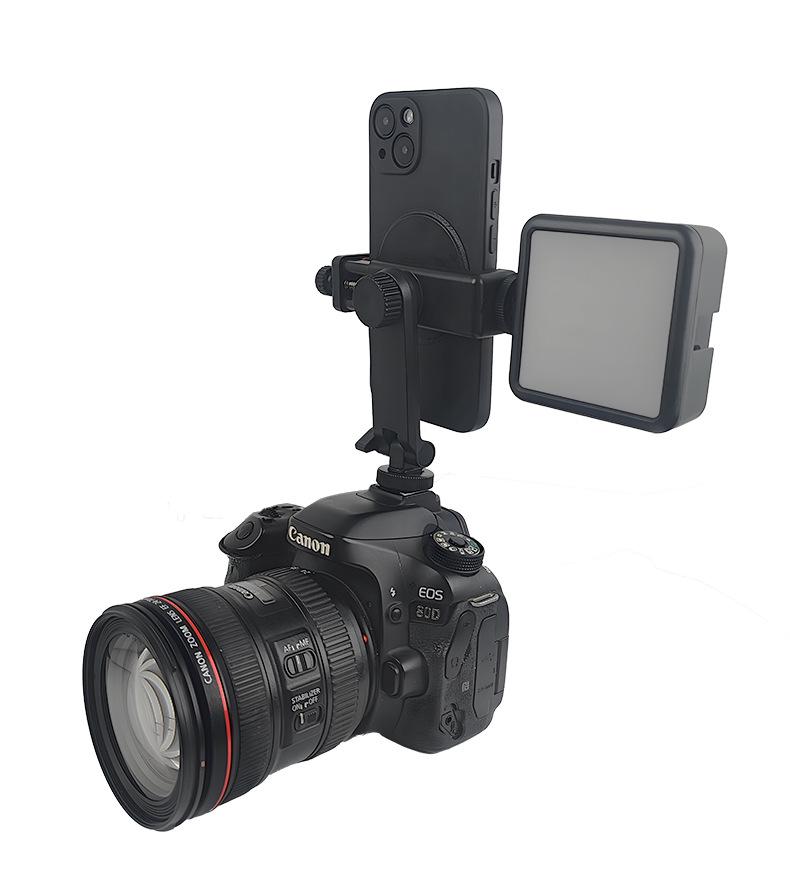 Mehrwinkel-Drehbare Kaltfuß-Handyhalterung für DSLR-Kamera und Live-Streaming