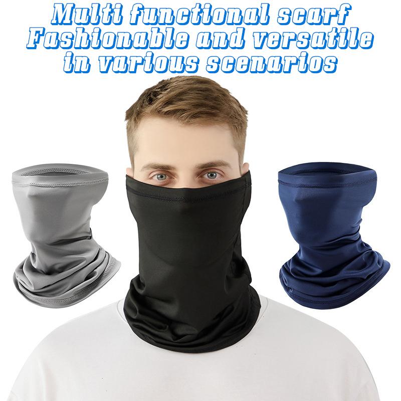 Mountain Bib Face Mask Sunblock Ice Silk Bandana Breathable Sun Protection Outdoor Sports Fishing Magic Scarf Men Women