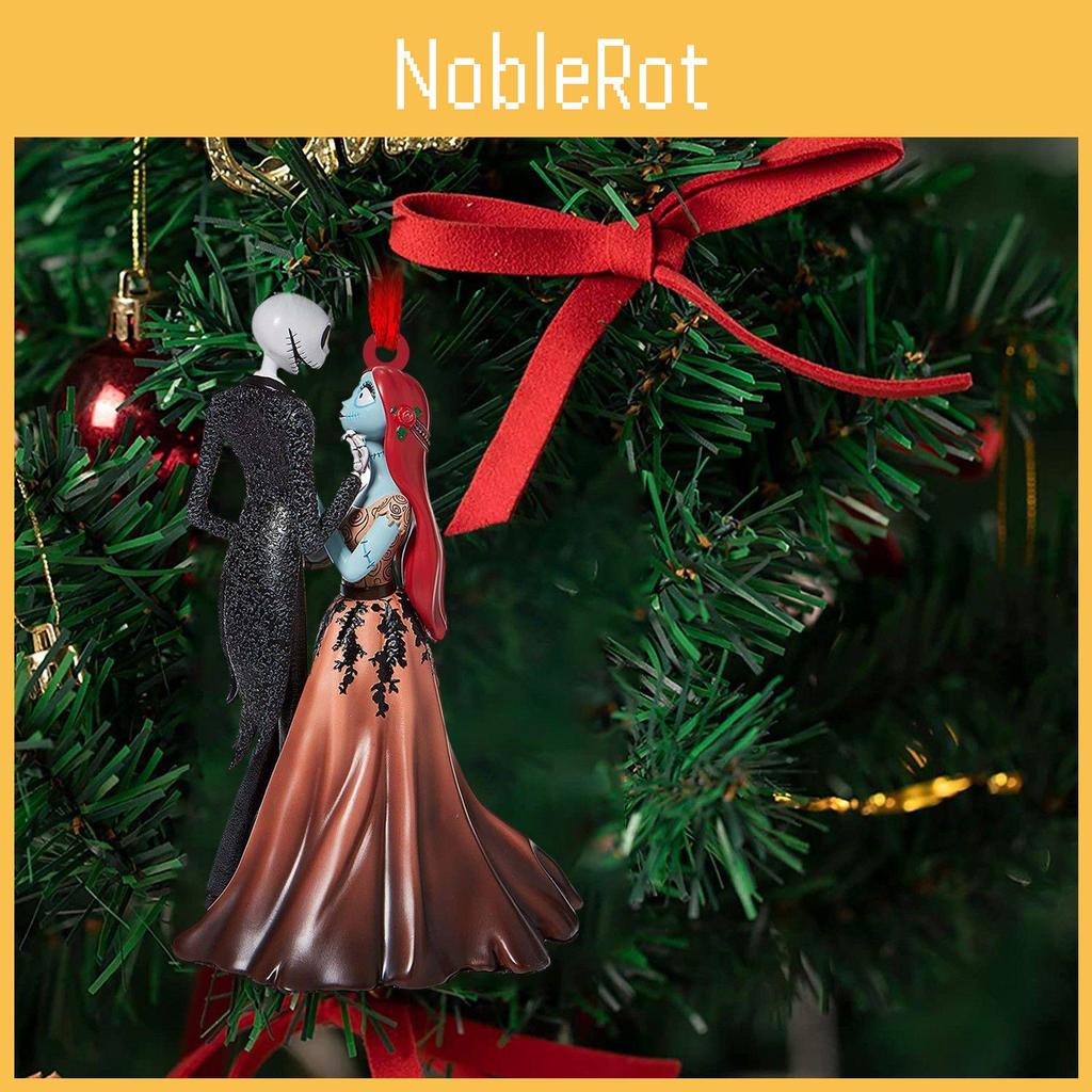 Nightmare Before Xmas Jack Sally Christmas Tree Pendent Car Decor Gift