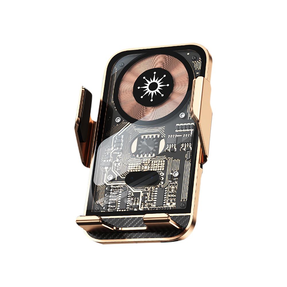 Pro Leapmotor C01 C11 T03 Bezdrátová nabíječka do auta Mobilní telefon GPS Navigace Držák s automatickým snímáním Vestavěná baterie Rychlé nabíjení