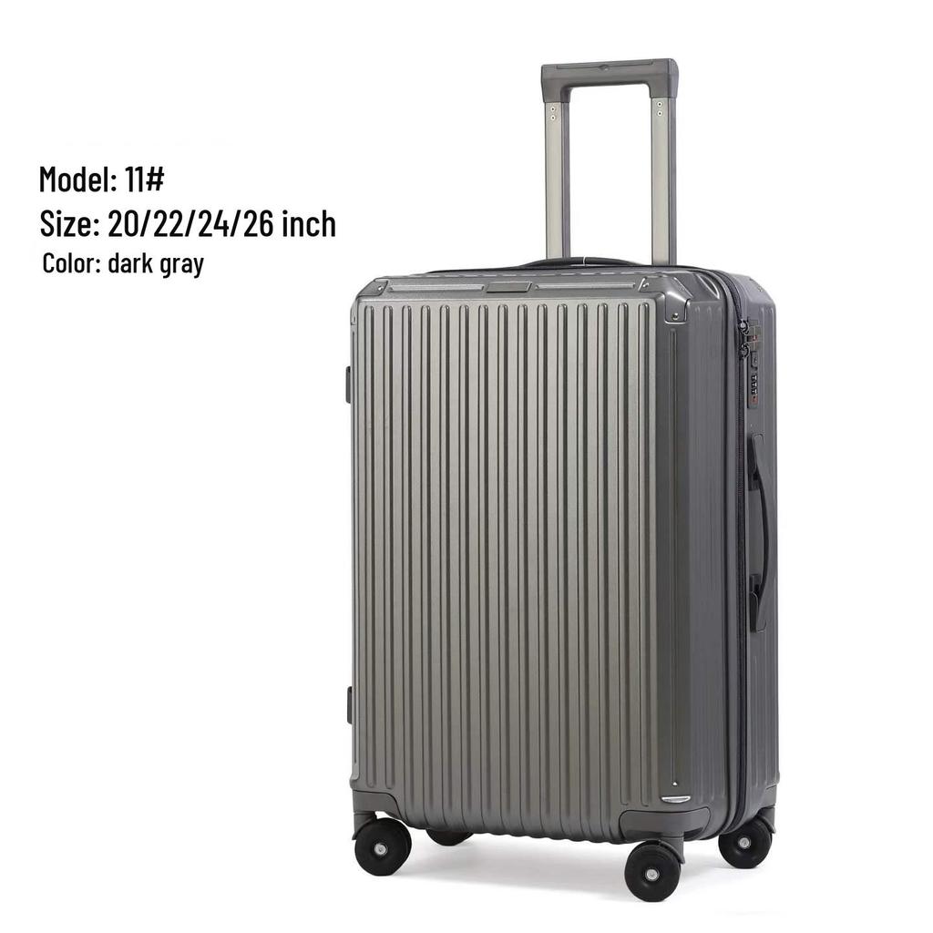 Large Capacity Stylish Multi-functional Trolley Case with Universal Wheels - Carry-on PC Alloy Shell Suitcase