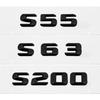 Car Tail Box Letters Stickers 3D Rear Trunk Badge Emblem Decal for Mercedes Benz S55 S63 S200 S220 S250 S260 S300 S320 S350