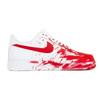 Nike Air Force 1 3 Volte Laboratorio Antiscivolo Resistente all'Abrasione Scarpe da Skateboard Basse Unisex Bianco Rosso CW2288-111(TeamP-S-BOX)