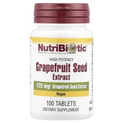 Grapefruit Seed Extract, High Potency, 125Mg, 100 Tablets