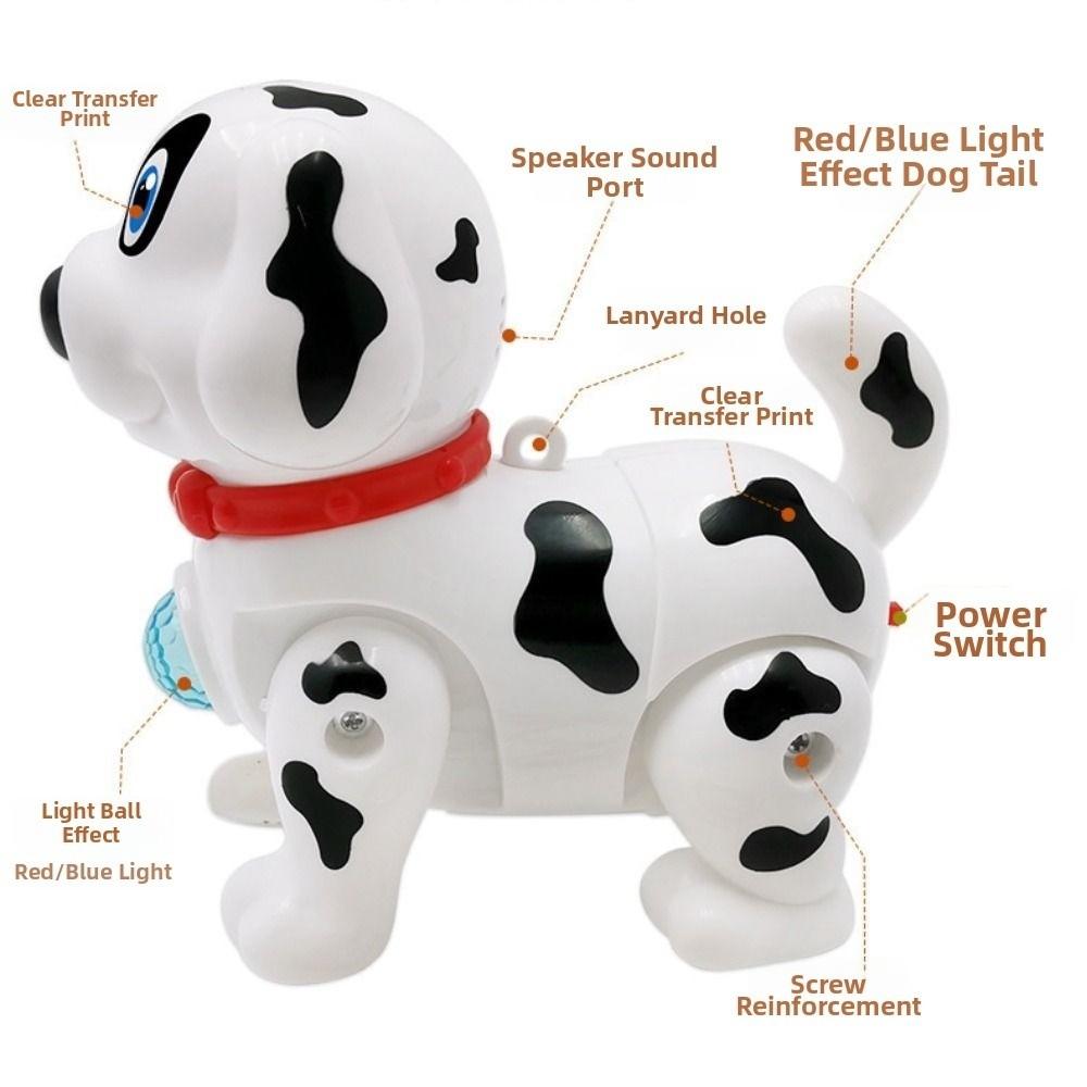 Plastic Electronic Robot Dog Toy Interactive Touch With Light Pets Toys Robotic Animals Programmable Smart