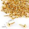 100/200/500Pcs Metal Brads Pin Fasteners Gold Mini Split Pins for Paper Crafts Art Decorative Scrapbooking School Projects