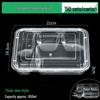 Disposable Rectangular Compartment Food Containers