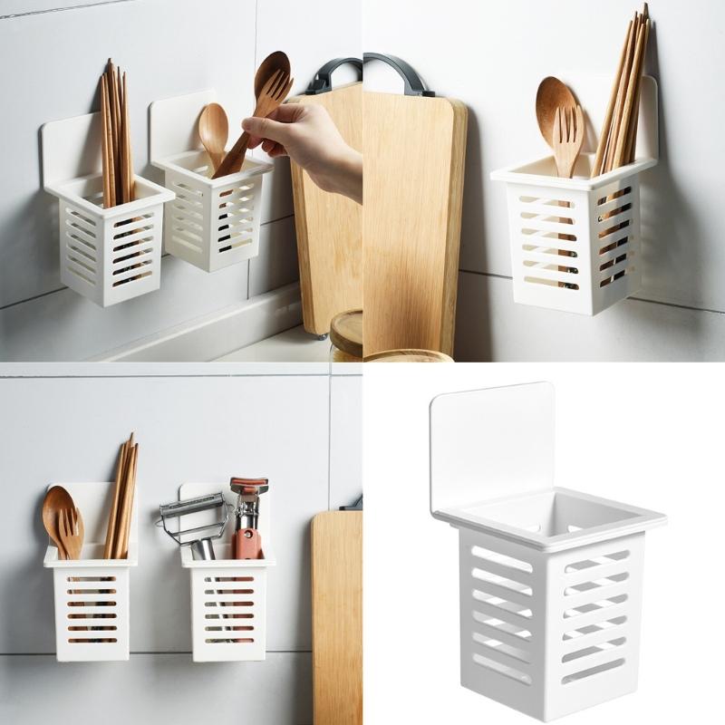 Spoon Chopsticks Holder Kitchen Utensil Organizers Spoon Chopsticks Drying Rack Storage Box Tableware Holder for Home