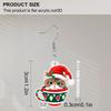 2D Flat Christmas-themed Women's Dangling Earrings, Colorful Christmas Earrings, Christmas Hat Cup Cat, Christmas Party Jewelry Gifts