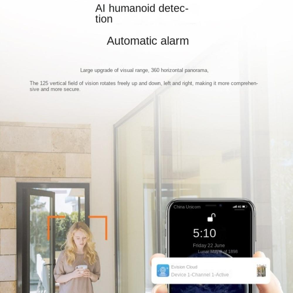 360° WiFi Indoor Camera 2-Way Talk Smart Baby Monitor Camera  For Home Security