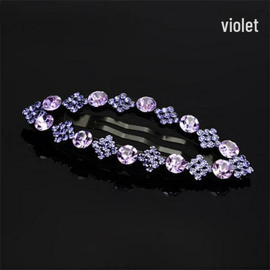 

Корейский шикарный квадратный ажурный стразовый зажим для волос для женщин