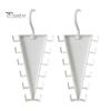 Scarf Hanger Hook V Shaped Double-Sided Closet Organizer, 360 Degree Rotating Multi-Layer Vertical Hanger, with Clutter Reduction Clothes 12 Non-Slip