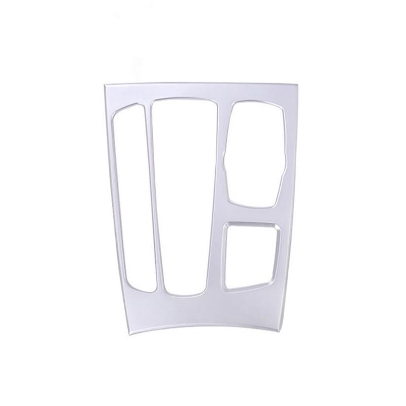 For BMW X5 F15 2014 2015 2016 2017 ABS Chrome / Carbon Fiber Texture Car Center Console Gear Shift Panel