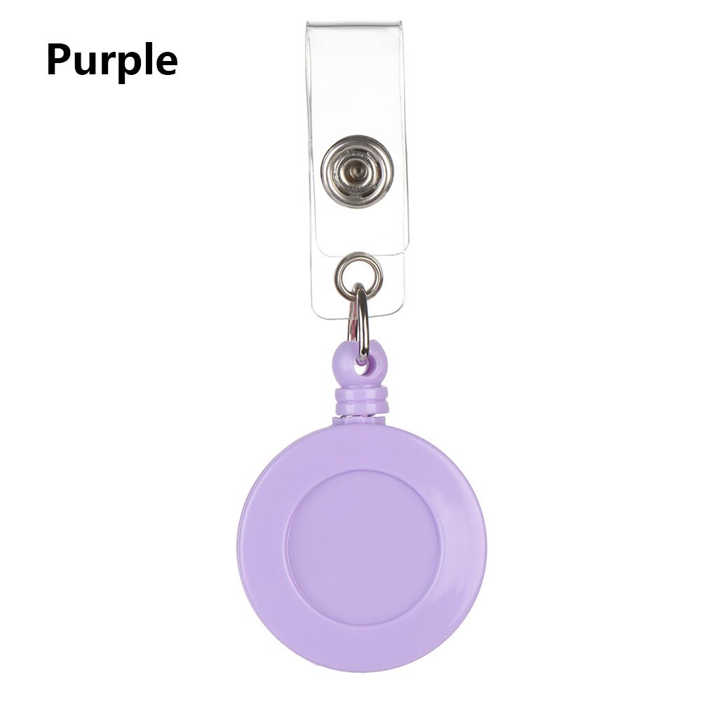 1pc Unisex Anti-Lost Clip Retractable Lanyards Badge Holder Nurse ID Name Card Key Ring