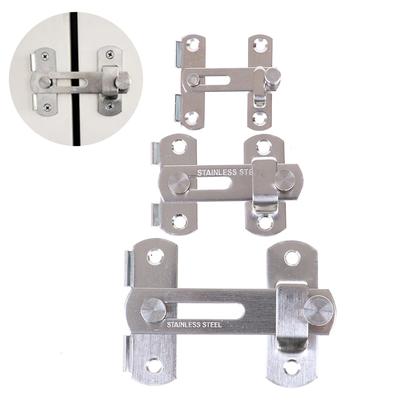 Guard Latch Bolt Sliding Window Door Lock Handle Stainless Steel Safety Chain