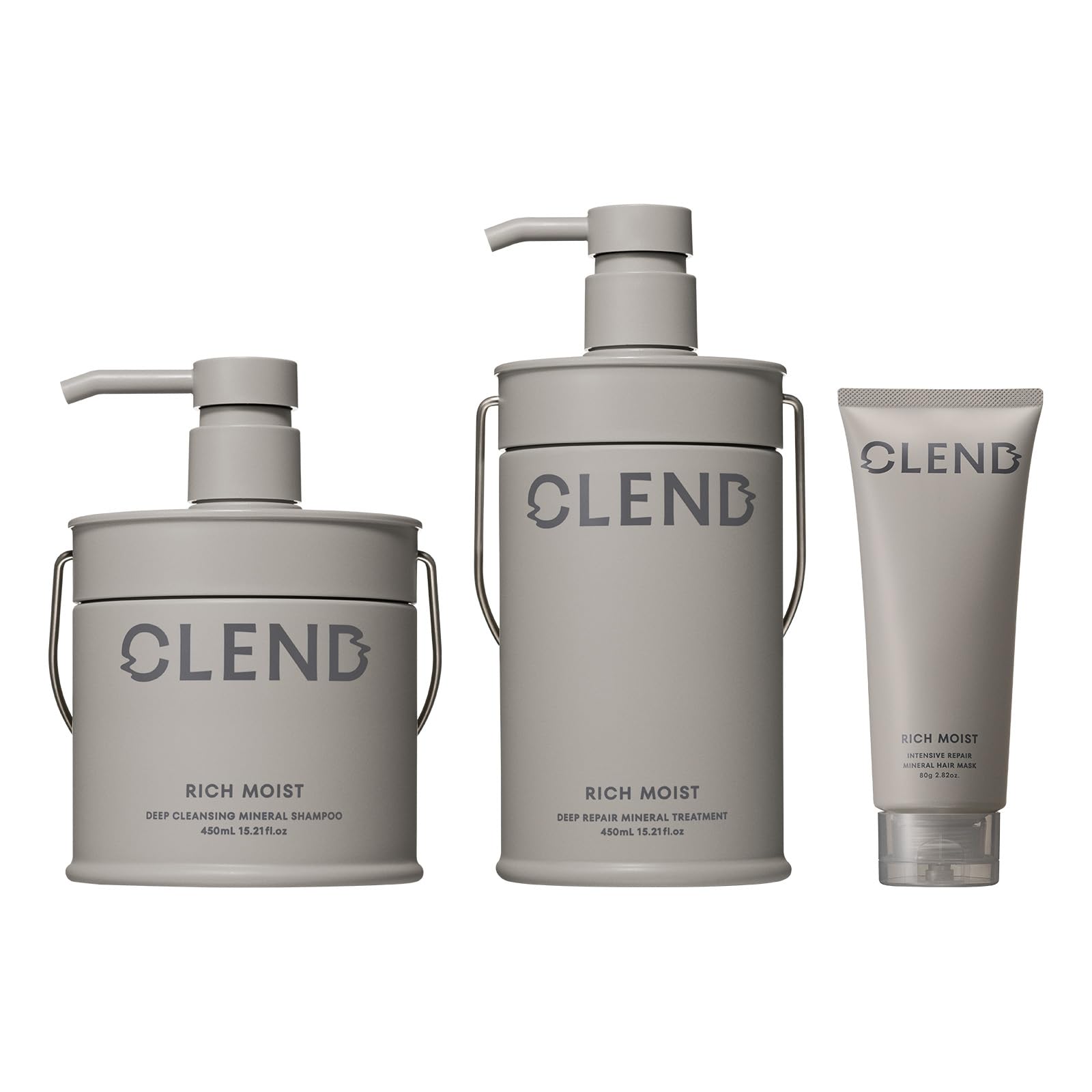 

CLEND Rich Moist Набор лимитированной серии с мини-маской для волос (Шампунь и лечение)