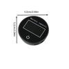 10-100V Circular LCD Digital Multifunction Touch Switcher Battery Voltage Charge Level Display with Temperature Display