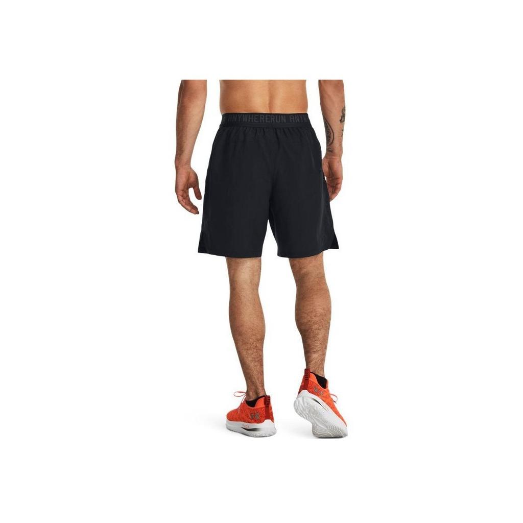 Under Armour Everywhere Letter Print Drawstring Running Shorts Men Shorts Black 1379294-001
