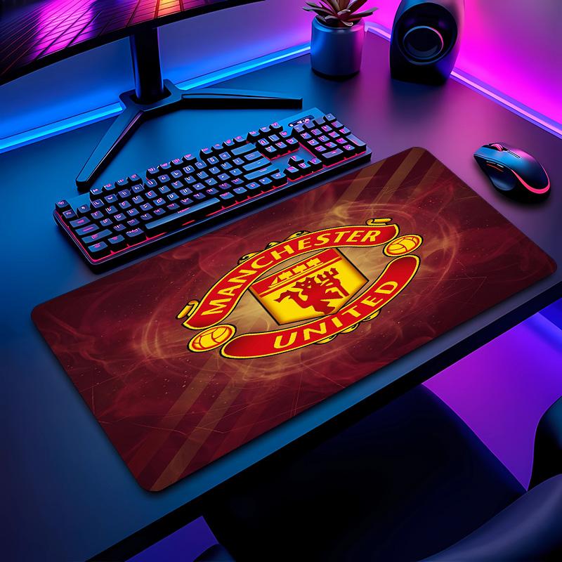 Tappetino per Mouse con Motivo Calcio Manchester United Non?Tappetino Mouse da Gioco Antiscivolo con Base in Gomma per Scrivania Ufficio Casa