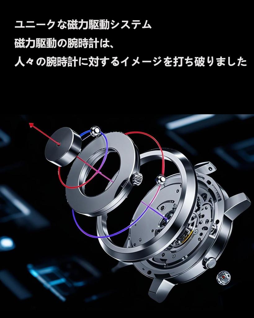 Introducing the Magnetic Floating Ball Wristwatch for a Black Watch That Combines Design and Functionality Men, Tech-inspired (2901H)