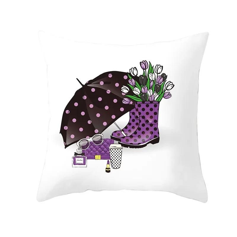 Valentine's Day Cushion Cover Romantic Wedding Party Decorations Print Cushion Cover Pillowcase Valentine's Day Gift