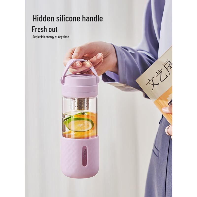 TAFUCO High Borosilicate Glass Tea Infuser Bottle