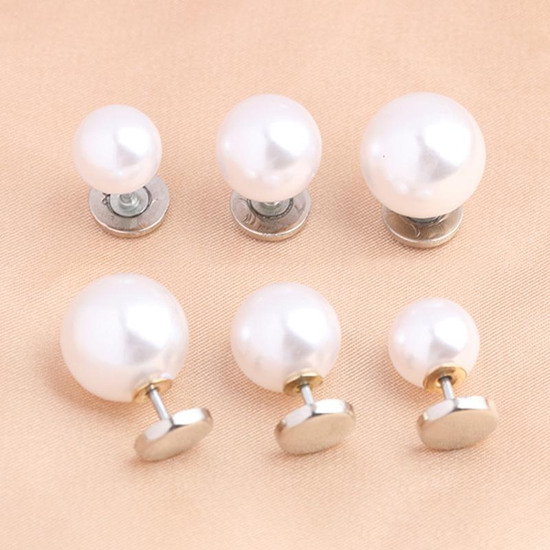 6 Pezzi Bottoni Spilla Perla Bottoni Senza Cucitura Bottoni Decorazione Fai da Te Per Camicie Vestiti Maglioni Cappotti Sciarpe Cappelli Scarpe Decorazioni Abbigliamento