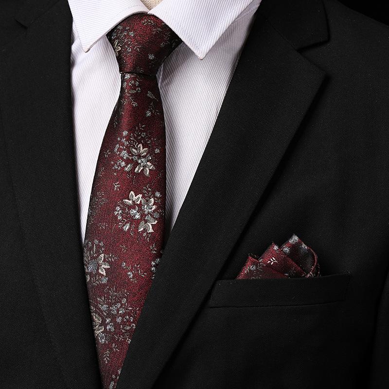 Мужской Формальный Набор: Галстук Жениха, Платок в Карман, Галстук-бабочка, Новый Рисунок