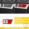 Red Carbon Fiber Whole Interior Stickers For Mazda 3 Axela 2010-2013 Car Accessories Dash Trim Gear Shift Console Cover Molding SW8