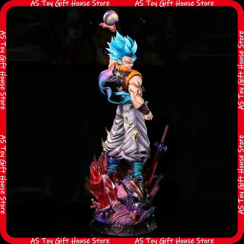 Dragon Ball Jt Gogeta Anime Large Gk Resin Statue Three Replaceable Head Sculpts Collectible Model Desktop Decor Birthday Gift