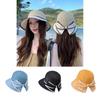 Fisherman Hat With Butterfly Knot Sun Protection For Casual Summer Outings