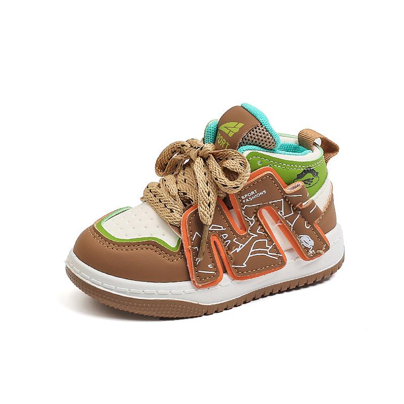Spring and Autumn Style All-match High-top Soft-soled Sports Shoes for Boys and Girls
