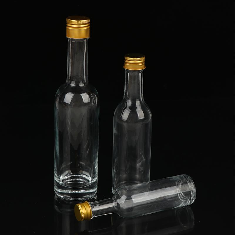 1Pc 50/100/150Ml Transparent Empty Whisky Glass Liquor Bottle For Alcohol Wedding Gifts Wine Mini Container Storage Favour