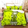Cute Scared Teen Graphic Kanna Kizuchi Your Turn to Die Psychological Horror Game Bedding Set Duvet Cover With 2 Pillowcases
