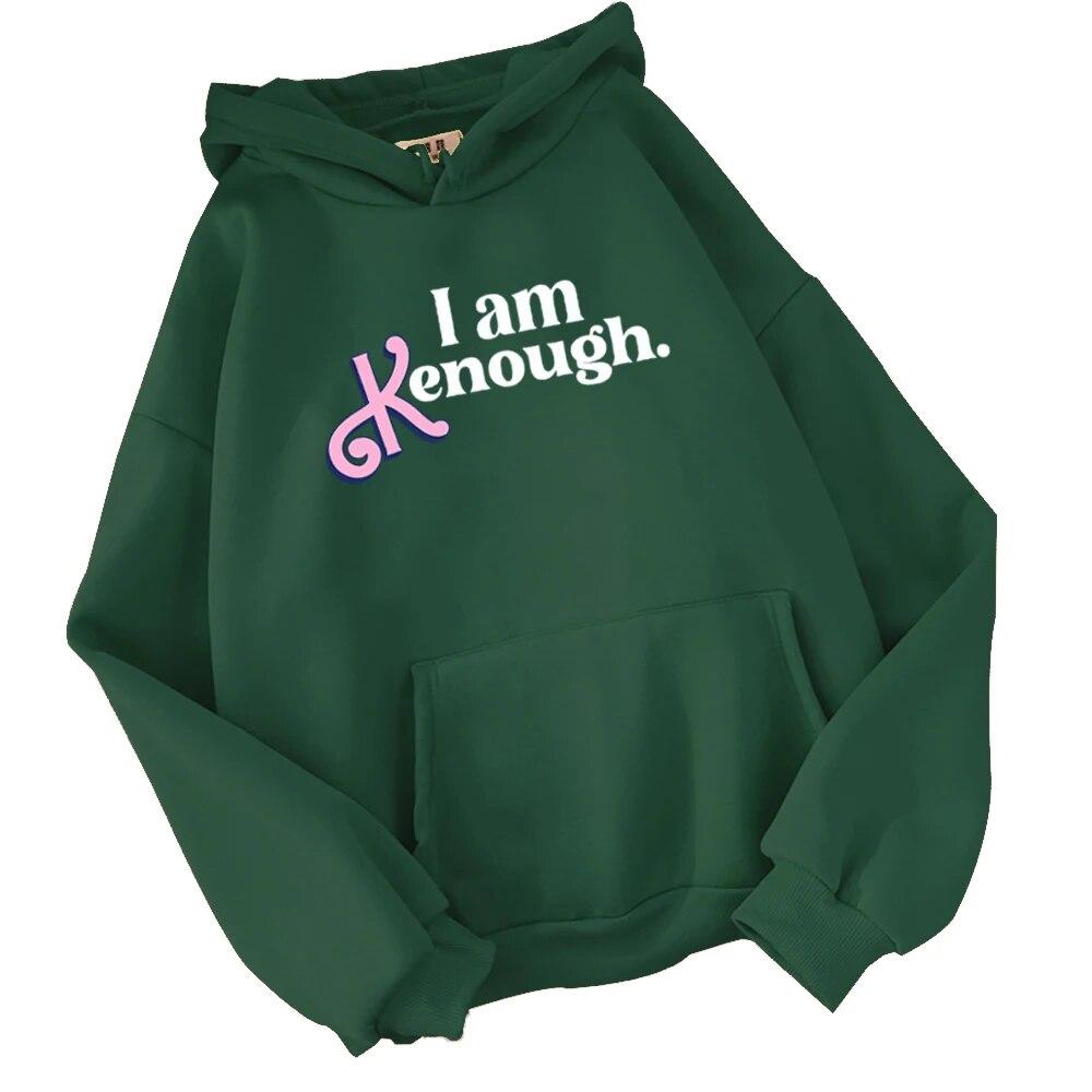 Толстовка I Am Enough, пуловер в стиле Харадзюку, толстовка I Am Kenough, уличная одежда унисекс унисекс L