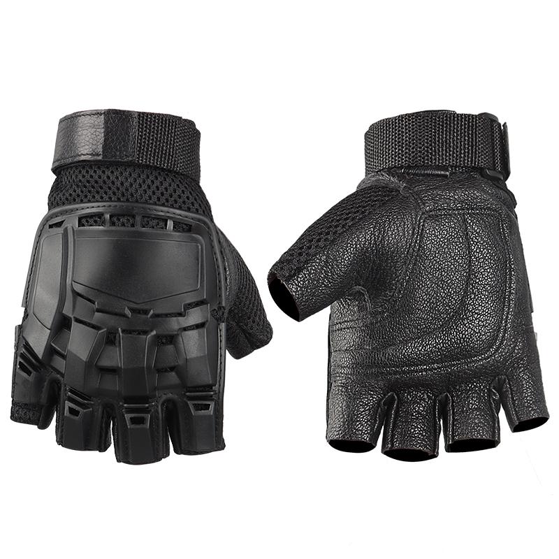 Men and Women Touchscreen Motorcycle Gloves Ice Silk Breathable Non-Slip Skeleton Full-Finger Tactical Gloves