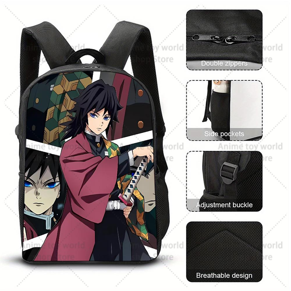 Demon Slayers Backpacks for Student Women Men Travel Bag Cartoon Graphic Print Mochila Kawaii Backpack School Bag Birthday Gift