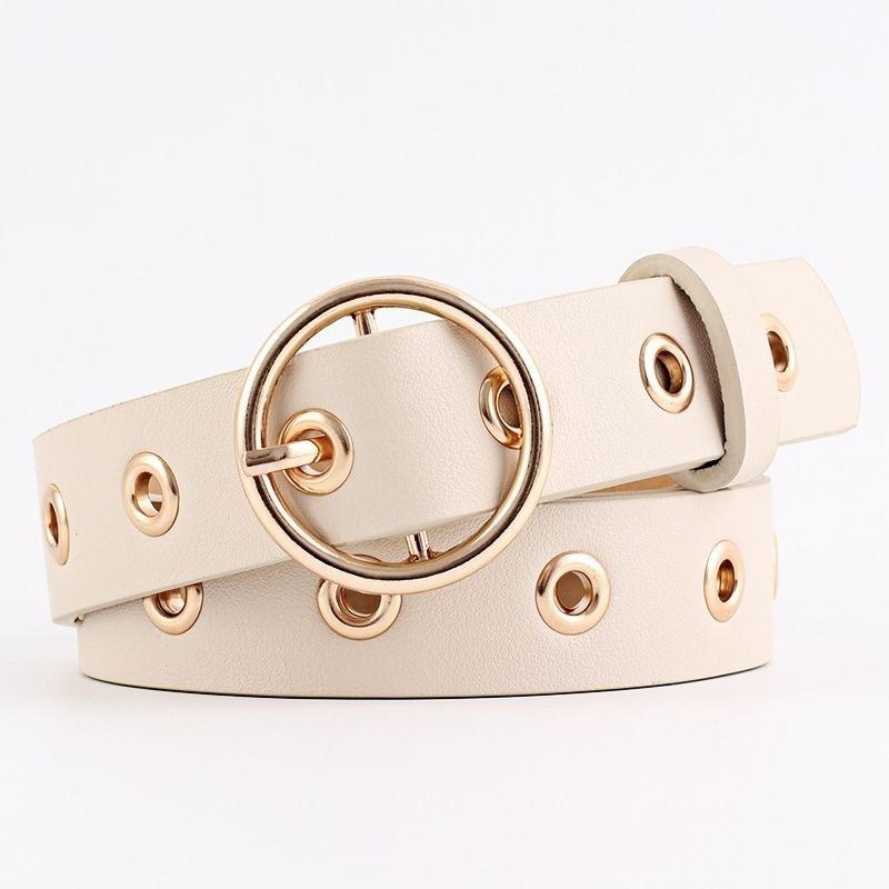 Chic Womens Korean Style Pu Belt With Eyecatching Buckle Options And Trendy Color Selections For Fall