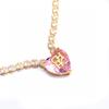 Elegant Zircon Heart Pendant Necklace - Delicate Collarbone Chain with Sparkling Charm